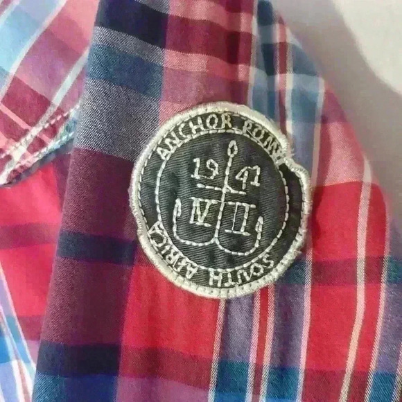 Vintage Y2K Arizona Jean Company Plaid Western Snap Front Short Sleeve Shirt XXL - Picture 4 of 12